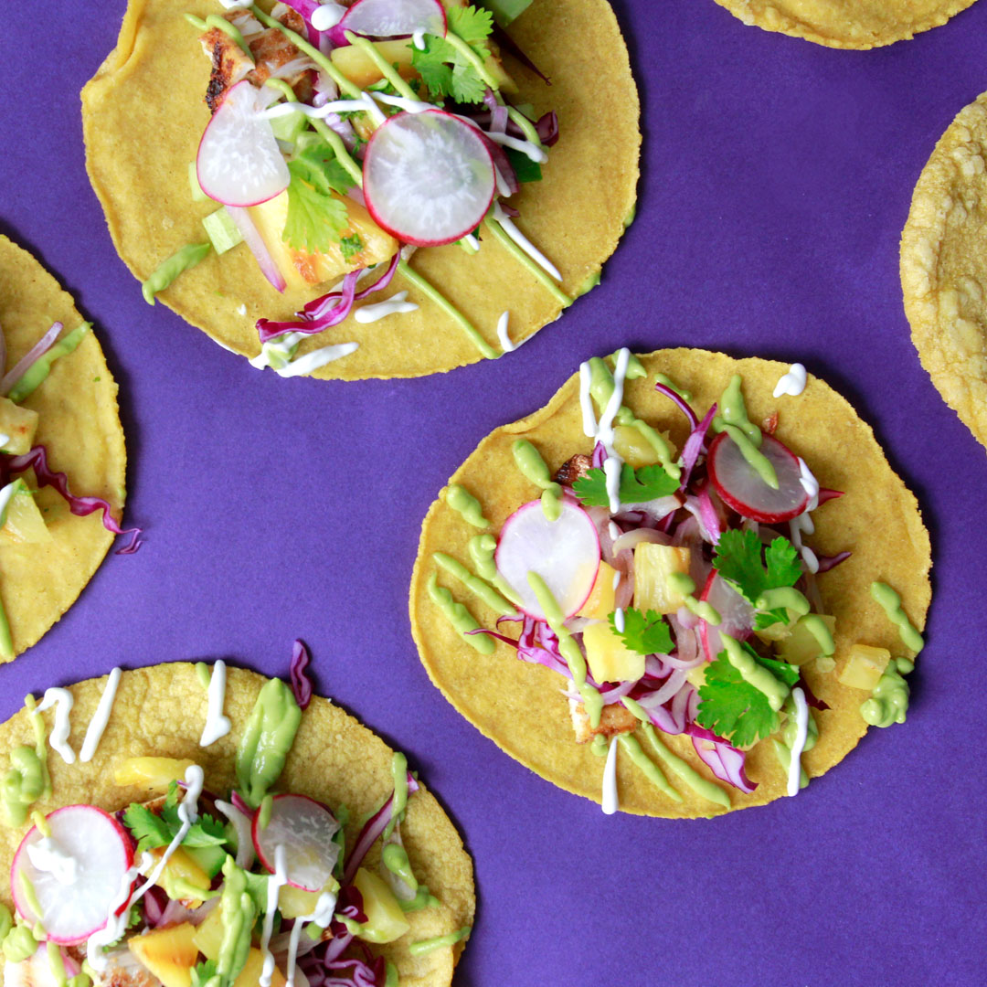 Immunity March: Fish Tacos with Pineapple Slaw