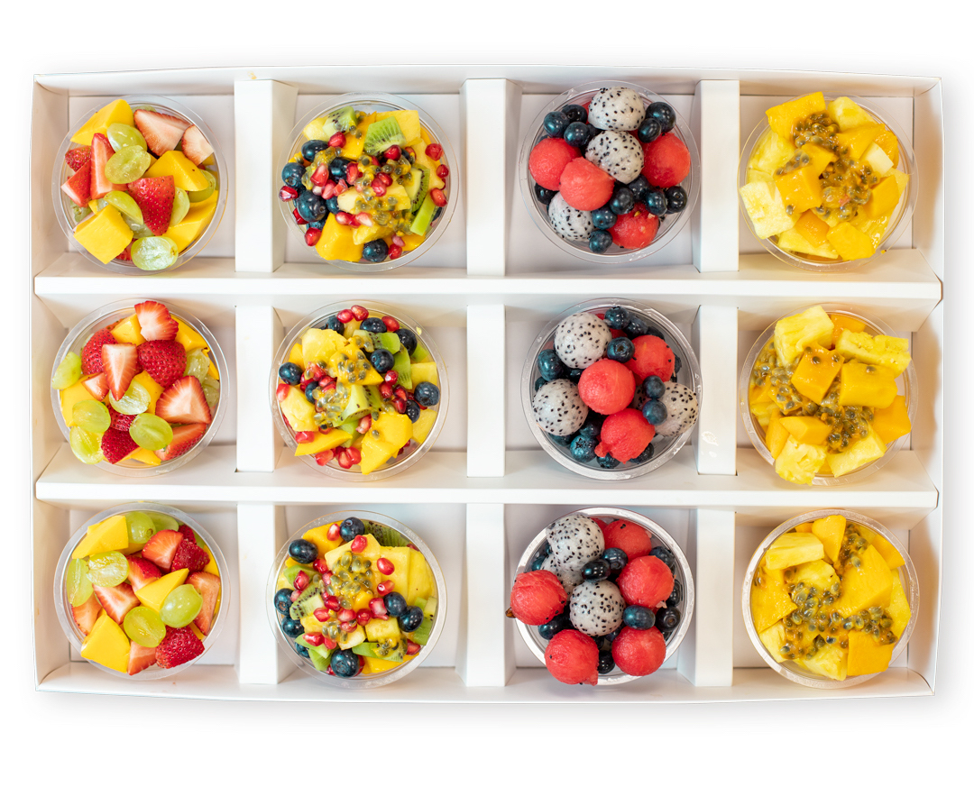 Premium Fruit Cup Selection (Box of 12)