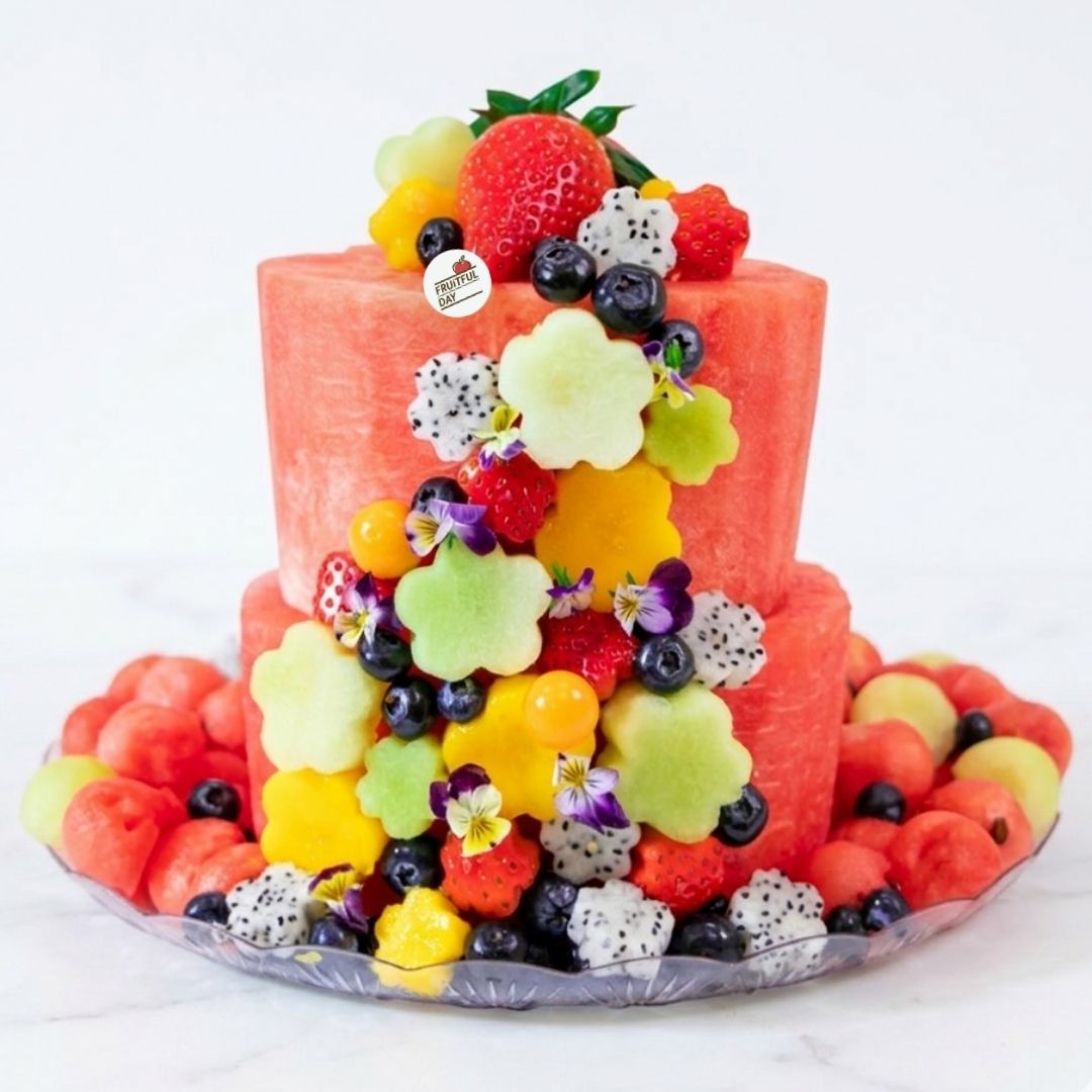 2 Tier Flower Cake