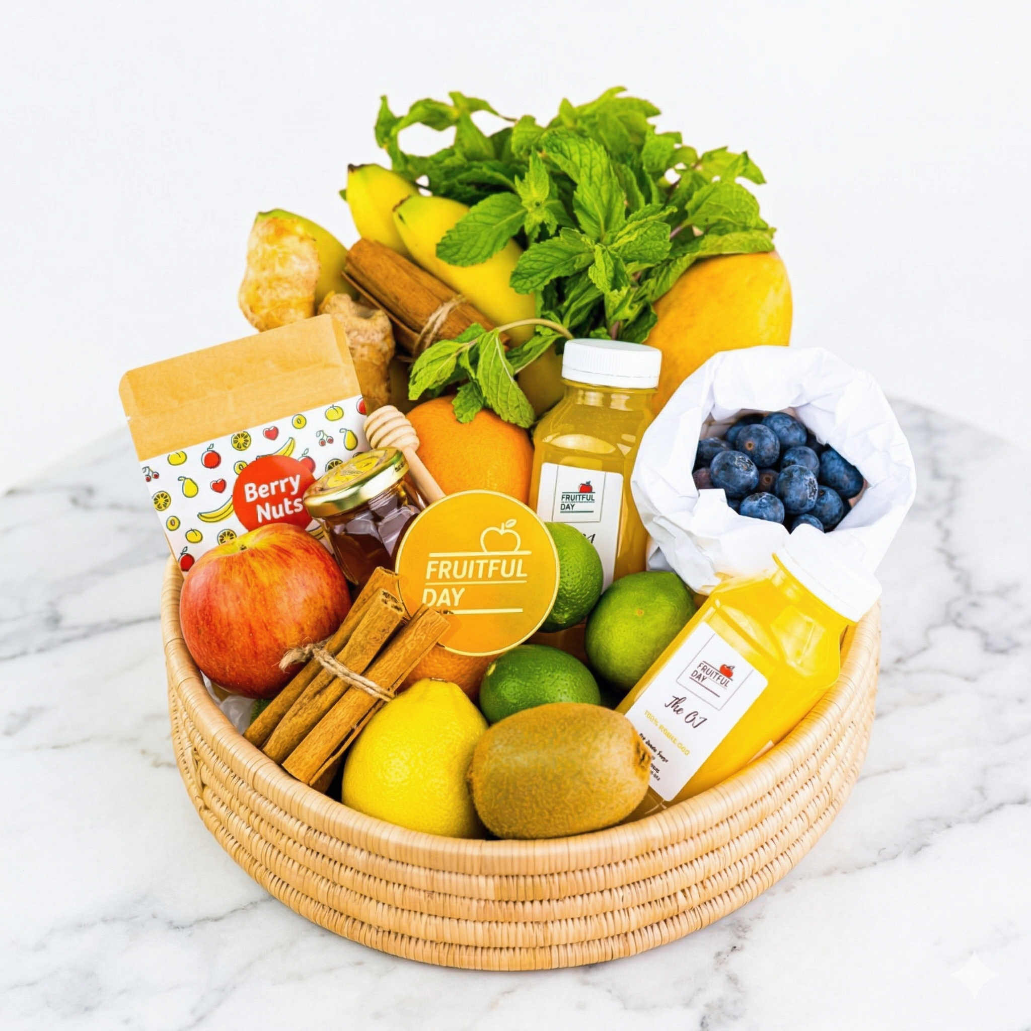 Boost Of Sunshine Gift Basket (30 Cm)